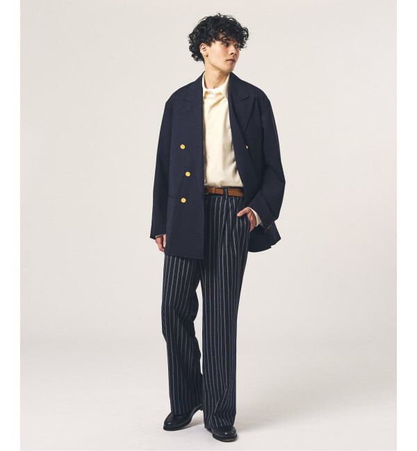 417 EDIFICE「TRツイル ワイドイージーパンツ」|スラックス|