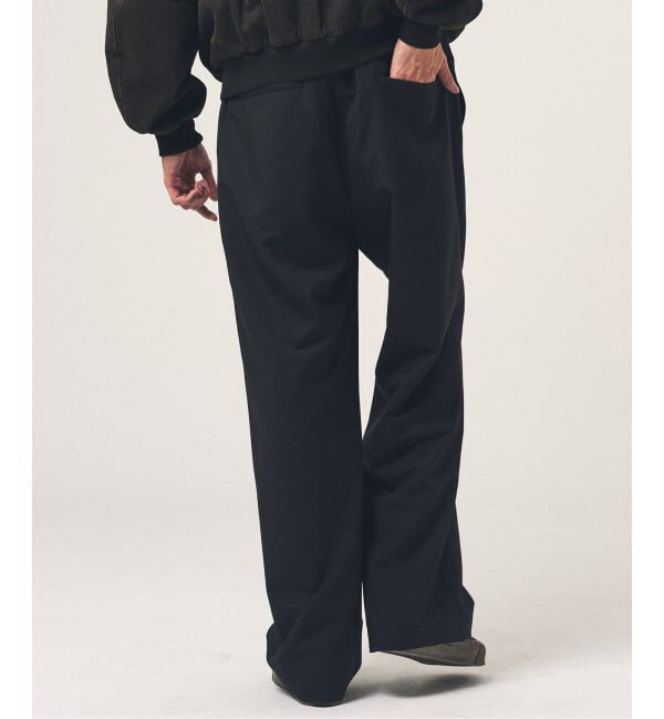 417 EDIFICE「TRツイル ワイドイージーパンツ」|スラックス|