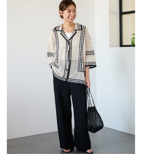 JOURNAL STANDARD relume「《追加》クロシェラインシャツカーディガン」|カーディガン|