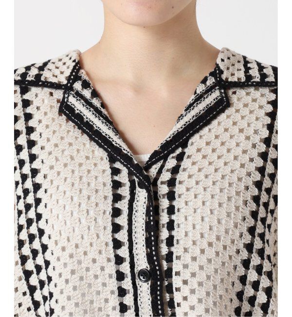 JOURNAL STANDARD relume「《追加》クロシェラインシャツカーディガン」|カーディガン|