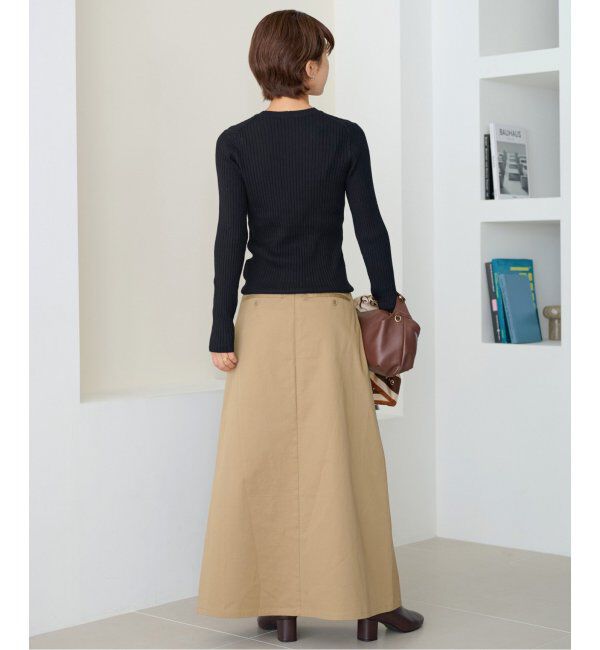 JOURNAL STANDARD relume「ウォッシャブルレーヨンリブクルーネックプルオーバー」|ニット・セーター|