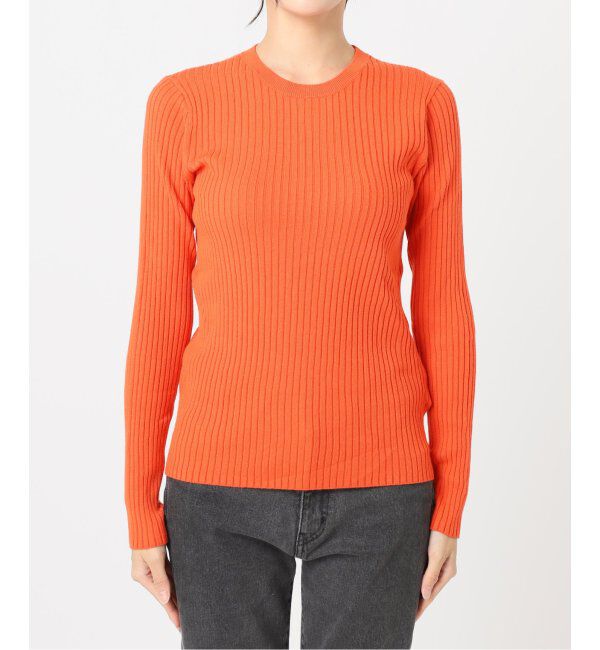 JOURNAL STANDARD relume「ウォッシャブルレーヨンリブクルーネックプルオーバー」|ニット・セーター|