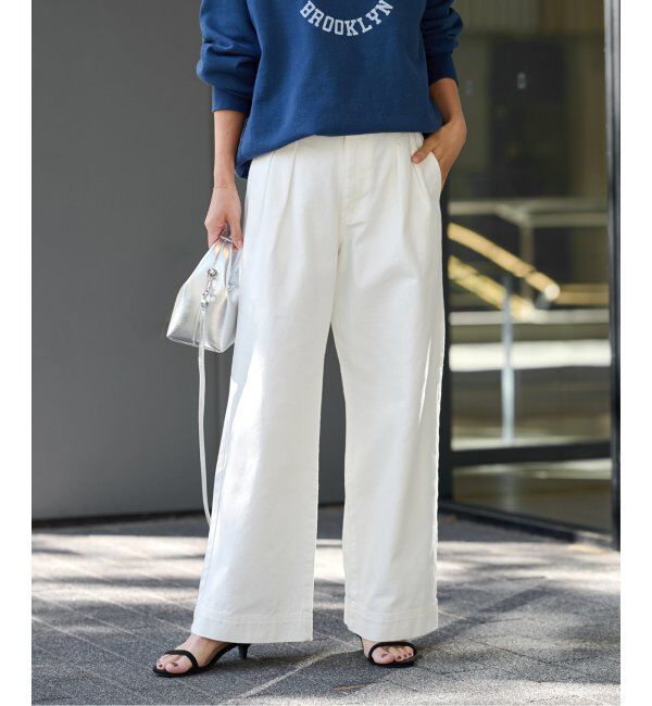 JOURNAL STANDARD relume「2タックデニムパンツ」|デニム|ホワイト