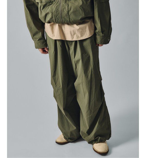J.S.Homestead「J.S.Homestead / ガーメントダイナイロン HAKAMA パンツ」|その他|カーキ