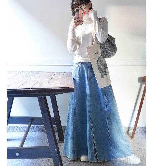 journal standard luxe「11OZデニム スウィッチスカート」|スカート|