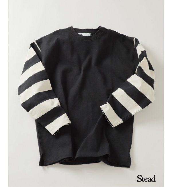 J.S.Homestead「J.S.Homestead / Stead レーサースリーブロンT」|Tシャツ・カットソー|ブラック