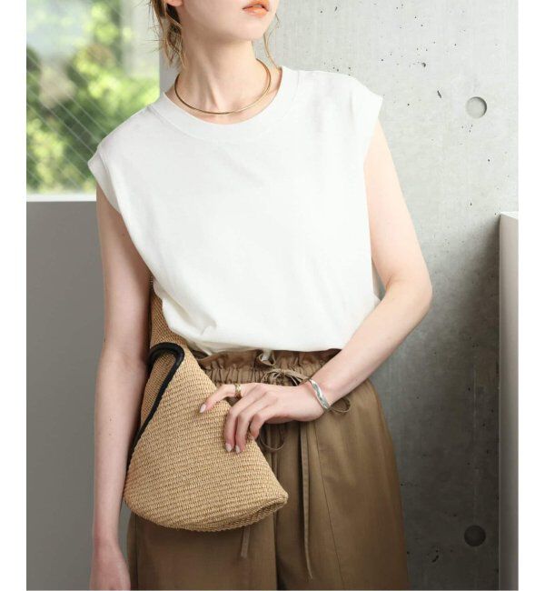 JOURNAL STANDARD「《追加》汗ジミ防止天竺ノースリーブ」|Tシャツ・カットソー|ホワイト