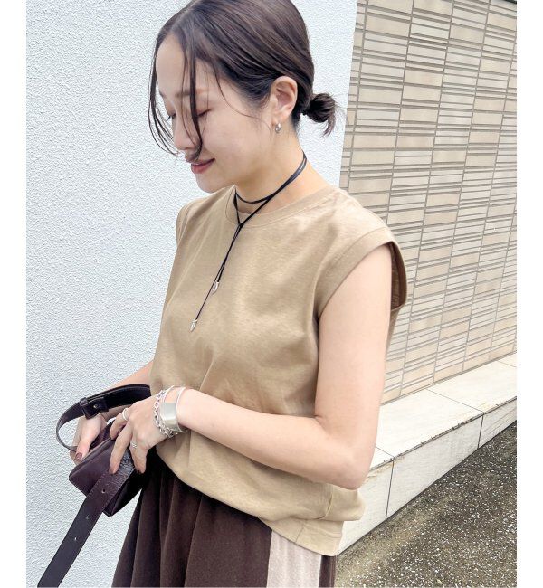 JOURNAL STANDARD「《追加》汗ジミ防止天竺ノースリーブ」|Tシャツ・カットソー|ベージュ