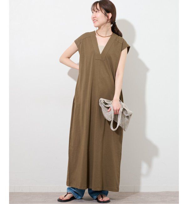 JOURNAL STANDARD relume「マキシプルオーバーワンピース」|ワンピース|カーキ