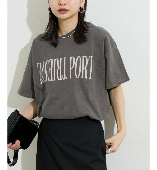 JOURNAL STANDARD「《追加2》ラウンドヘムピグメントTシャツ」|Tシャツ・カットソー|