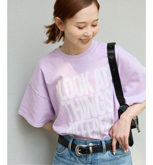 JOURNAL STANDARD「《追加2》ラウンドヘムピグメントTシャツ」|Tシャツ・カットソー|