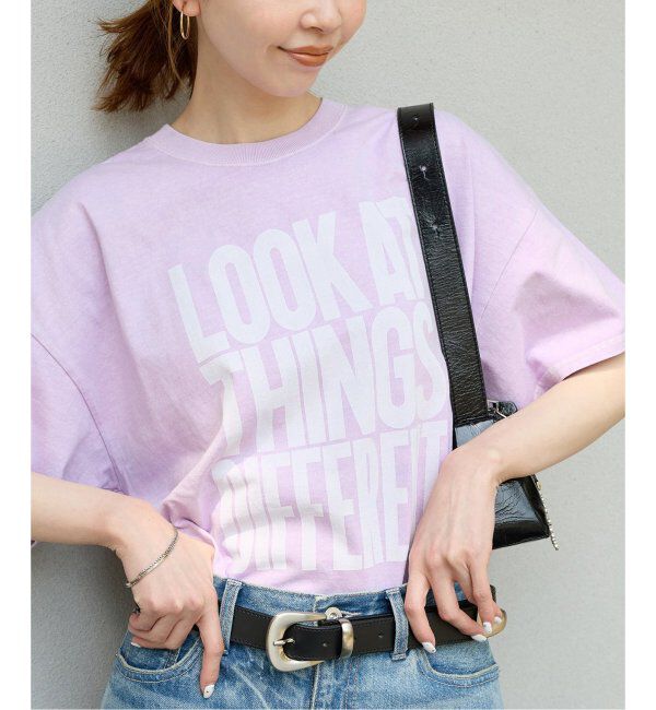 JOURNAL STANDARD「《追加2》ラウンドヘムピグメントTシャツ」|Tシャツ・カットソー|