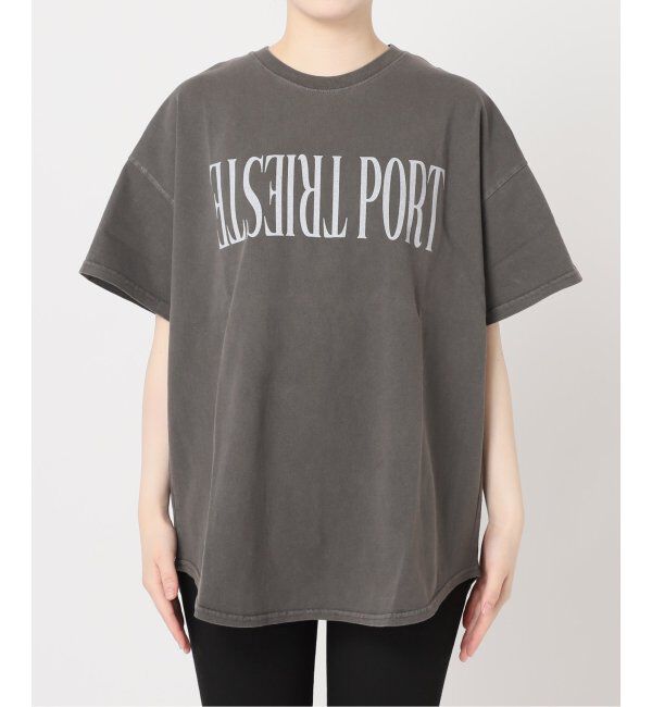 JOURNAL STANDARD「《追加2》ラウンドヘムピグメントTシャツ」|Tシャツ・カットソー|