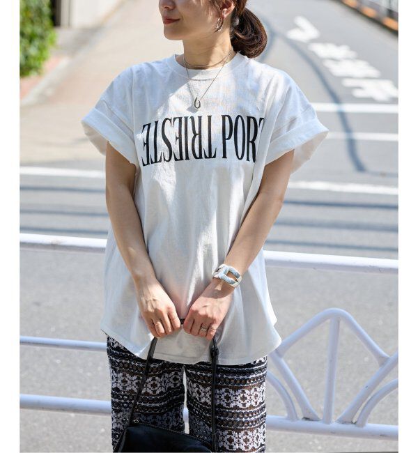 JOURNAL STANDARD「《追加2》ラウンドヘムピグメントTシャツ」|Tシャツ・カットソー|