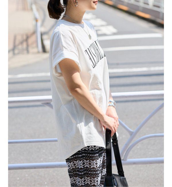 JOURNAL STANDARD「《追加2》ラウンドヘムピグメントTシャツ」|Tシャツ・カットソー|