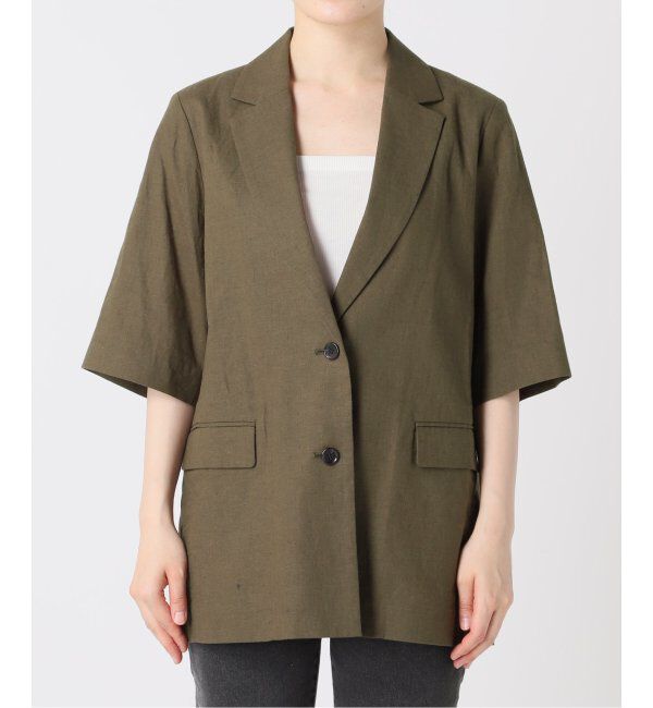 JOURNAL STANDARD relume「《追加》リネンコットンハーフスリーブジャケット」|テーラードジャケット|