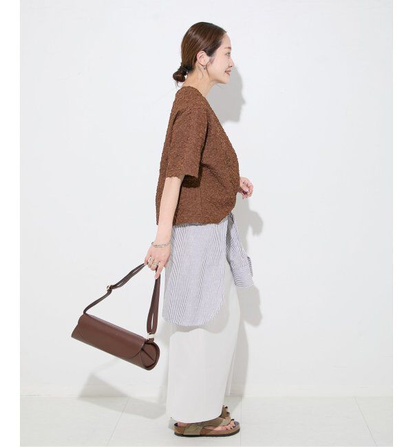 JOURNAL STANDARD「《WEB限定追加》シャーリングハーフスリーブTシャツ」|Tシャツ・カットソー|