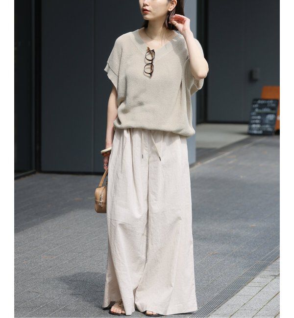JOURNAL STANDARD relume「《追加2》リネンコットンワイドギャザーパンツ」|その他|