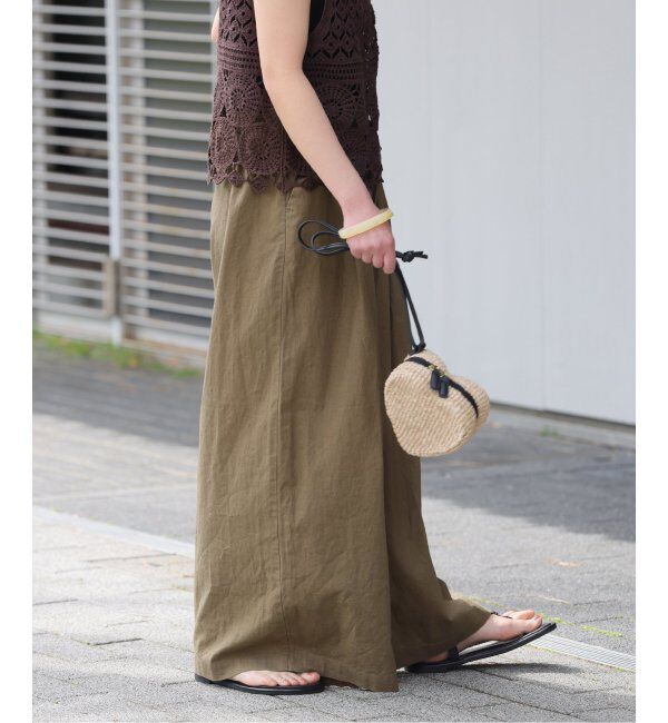 JOURNAL STANDARD relume「《追加2》リネンコットンワイドギャザーパンツ」|その他|
