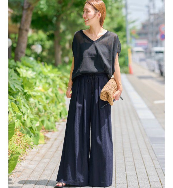 JOURNAL STANDARD relume「《追加2》リネンコットンワイドギャザーパンツ」|その他|
