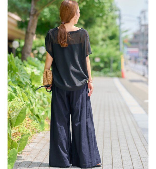 JOURNAL STANDARD relume「《追加2》リネンコットンワイドギャザーパンツ」|その他|