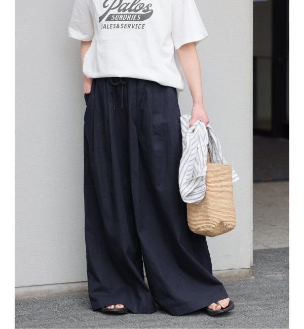 JOURNAL STANDARD relume「《追加2》リネンコットンワイドギャザーパンツ」|その他|
