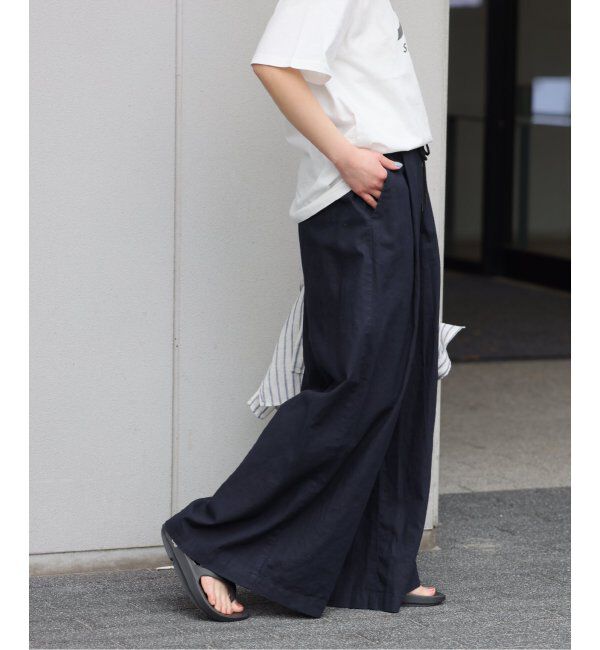 JOURNAL STANDARD relume「《追加2》リネンコットンワイドギャザーパンツ」|その他|
