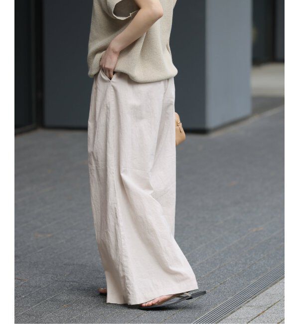 JOURNAL STANDARD relume「《追加2》リネンコットンワイドギャザーパンツ」|その他|
