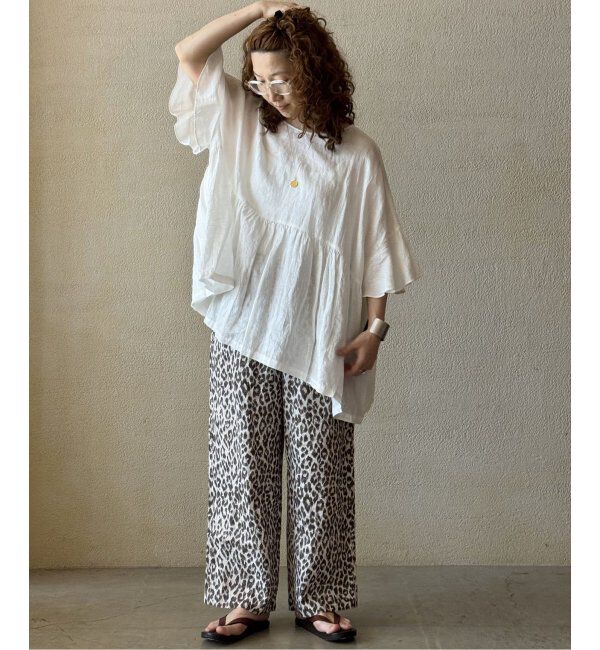 journal standard luxe「レオパリネン イージーパンツ」|その他|