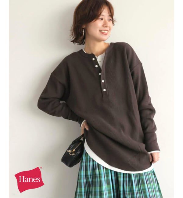 JOURNAL STANDARD relume「別注【Hanes / ヘインズ】ワッフルヘンリーネックプルオーバー」|Tシャツ・カットソー|