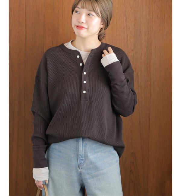 JOURNAL STANDARD relume「別注【Hanes / ヘインズ】ワッフルヘンリーネックプルオーバー」|Tシャツ・カットソー|