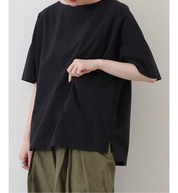 journal standard luxe「ブロードワッシャー プルブラウス」|シャツ・ブラウス|ブラック