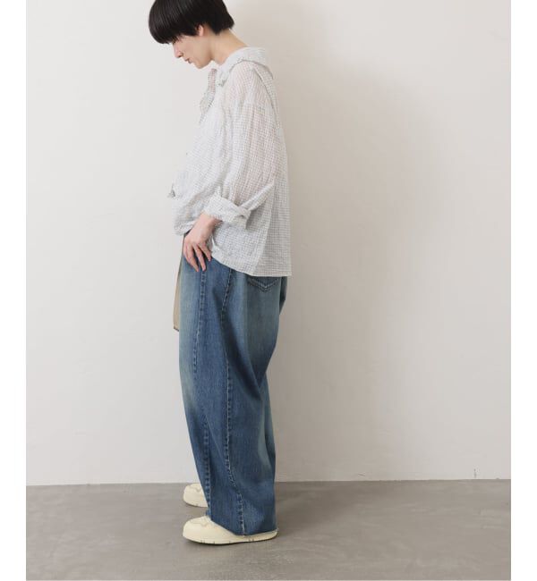 journal standard luxe「《追加》シャーリングローン フリルブラウス」|シャツ・ブラウス|