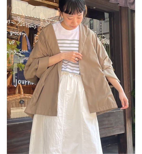 journal standard luxe「ツイルピーチ ガウンジャケット」|その他|キャメル