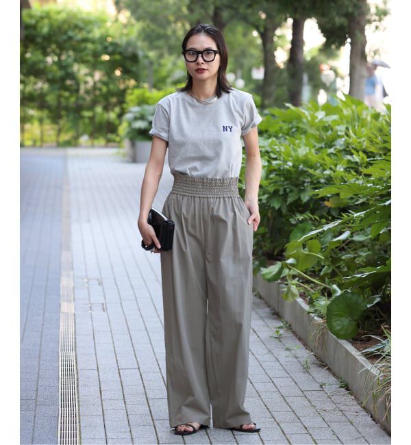 JOURNAL STANDARD「《追加5》【撥水/接触冷感/洗える/UVカット】リネンナイロンストレッチワイドパンツ」|その他|