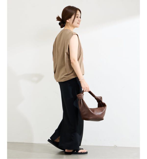 JOURNAL STANDARD「《追加2》シャーリングノースリーブＴシャツ」|Tシャツ・カットソー|