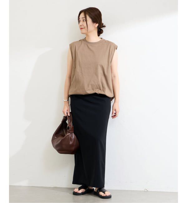 JOURNAL STANDARD「《追加2》シャーリングノースリーブＴシャツ」|Tシャツ・カットソー|