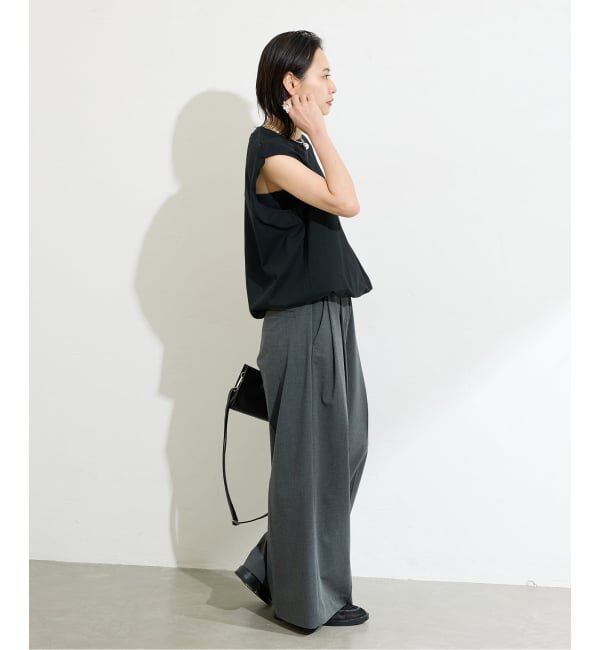 JOURNAL STANDARD「《追加2》シャーリングノースリーブＴシャツ」|Tシャツ・カットソー|