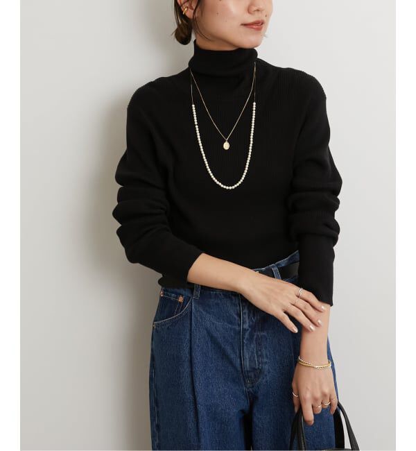 JOURNAL STANDARD relume「《WEB限定追加 / 新色》スイスオーガニックコットンタートルネックプルオーバー」|ニット・セーター|ブラック