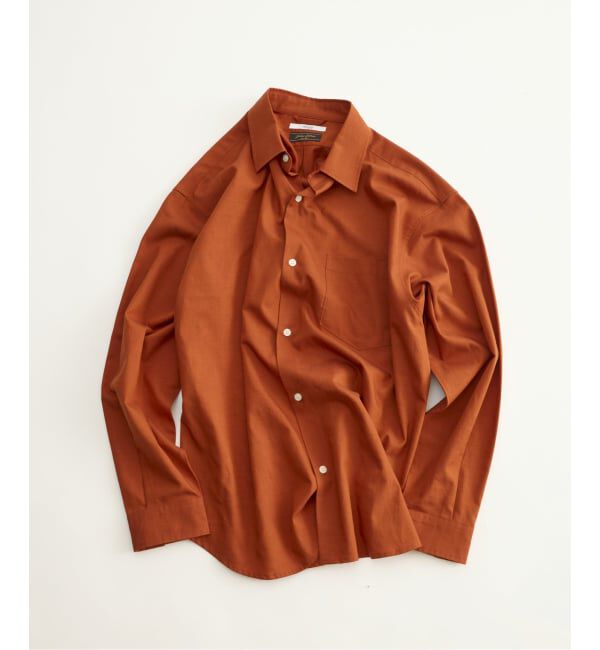 JOURNAL STANDARD relume「JAMES FABRIC / ジェームスファブリック ウールブレンド シャツ」|シャツ・ブラウス|オレンジ