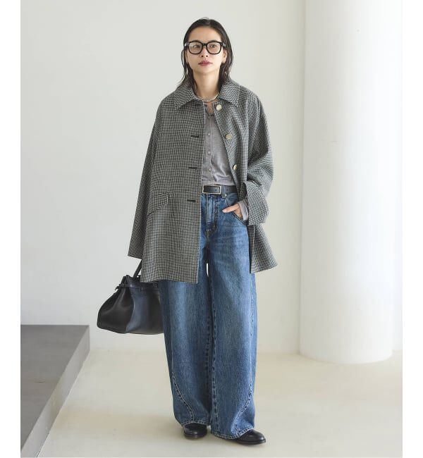 JOURNAL STANDARD「別注【TRADITIONAL WEATHERWEAR】LINTON JS MIDDLE  CHECK」|ステンカラーコート|