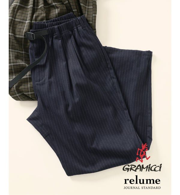 JOURNAL STANDARD relume「GRAMICCI / グラミチ 別注 TR ウーリー 2タック イージーパンツ」|スラックス|ネイビー