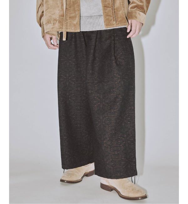 J.S.Homestead「J.S.Homestead / ペイズリー ジャガード エアクルー パンツ」|スラックス|
