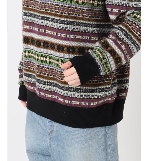 journal standard L'essage「【INSCRIRE /アンスクリア】Fairisle Polo Sweater：ニット」|ニット・セーター|