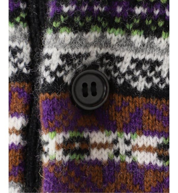 journal standard L'essage「【INSCRIRE /アンスクリア】Fairisle Polo Sweater：ニット」|ニット・セーター|