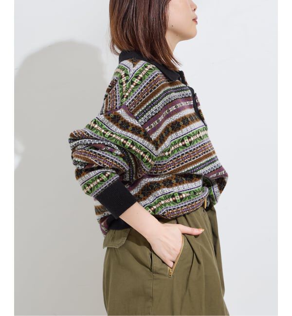 journal standard L'essage「【INSCRIRE /アンスクリア】Fairisle Polo Sweater：ニット」|ニット・セーター|