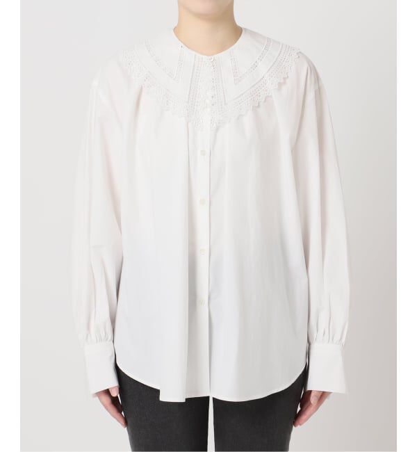 JOURNAL STANDARD relume「コットンビッグカラー付きギャザーブラウス」|シャツ・ブラウス|