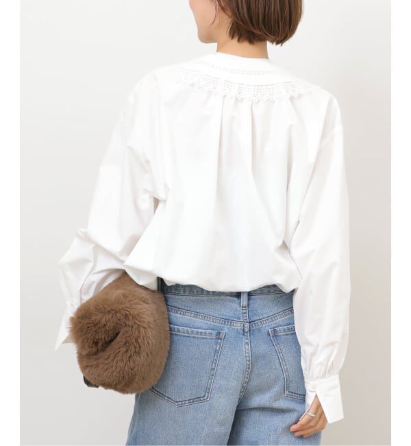 JOURNAL STANDARD relume「コットンビッグカラー付きギャザーブラウス」|シャツ・ブラウス|