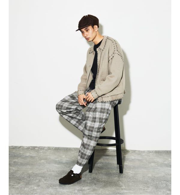 JOURNAL STANDARD「ハンド ステッチ ブラッシュド カーディガン」|カーディガン|