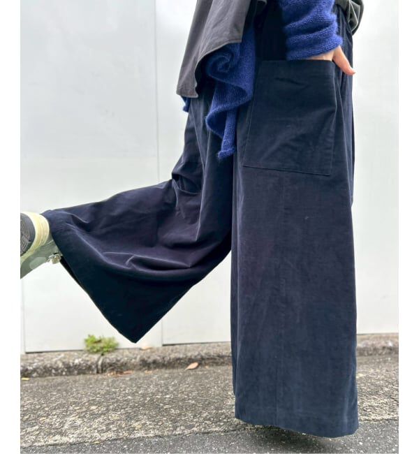 journal standard luxe「Velvet easy wide パンツ」|その他|ネイビー